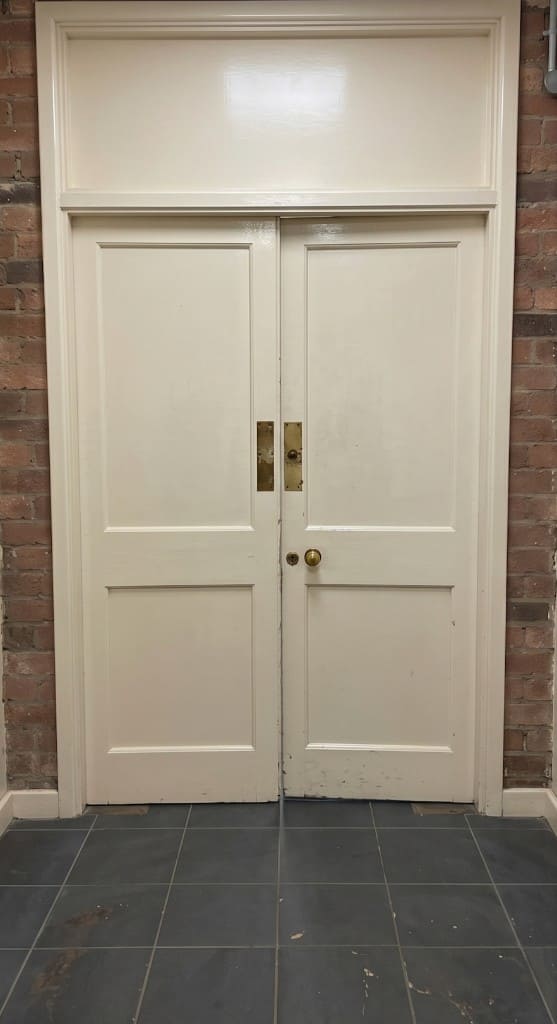 Before FD60 installation double doors
